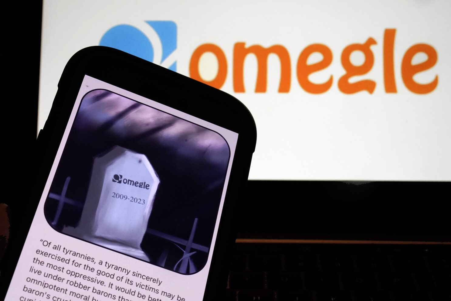 Omegle shuts down following years of user abuse claims AP News